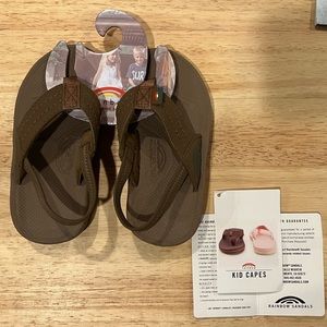 Toddler Kid Capes Sandals - Sierra Brown - 7-8 - New w/o Tags